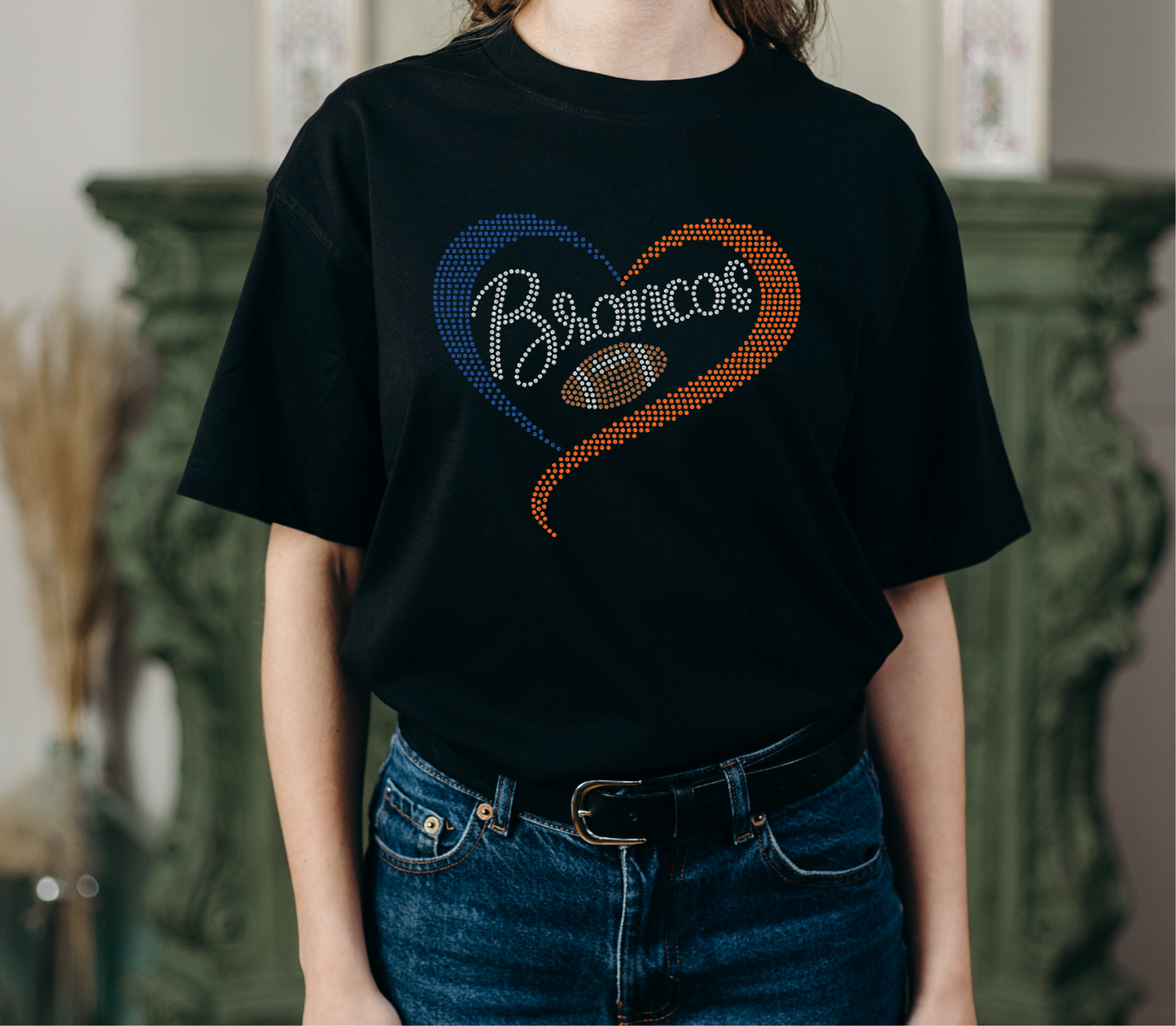 Denver Broncos Rhinestones Shirt