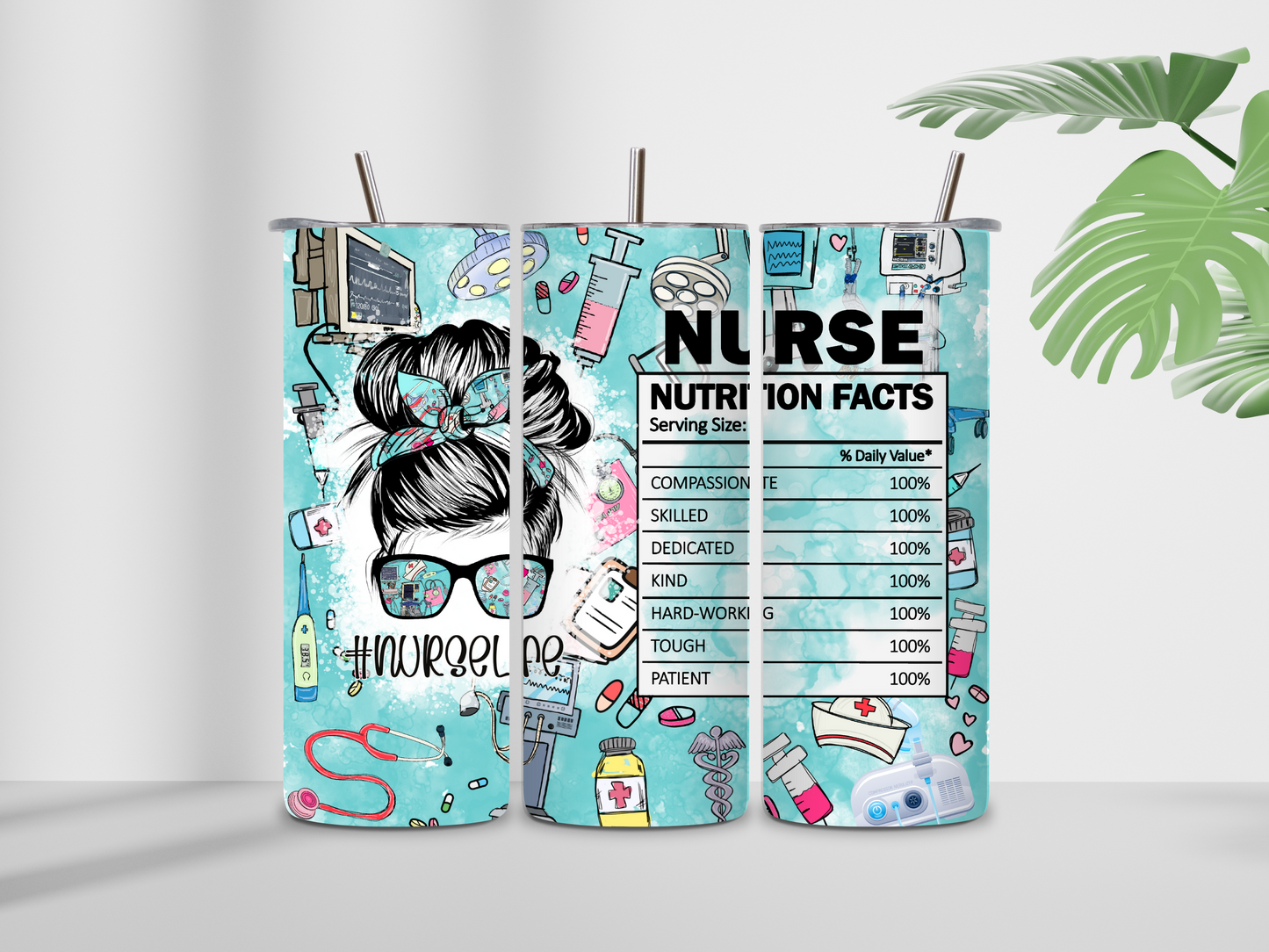 Nurse Nutrition facts Tumbler
