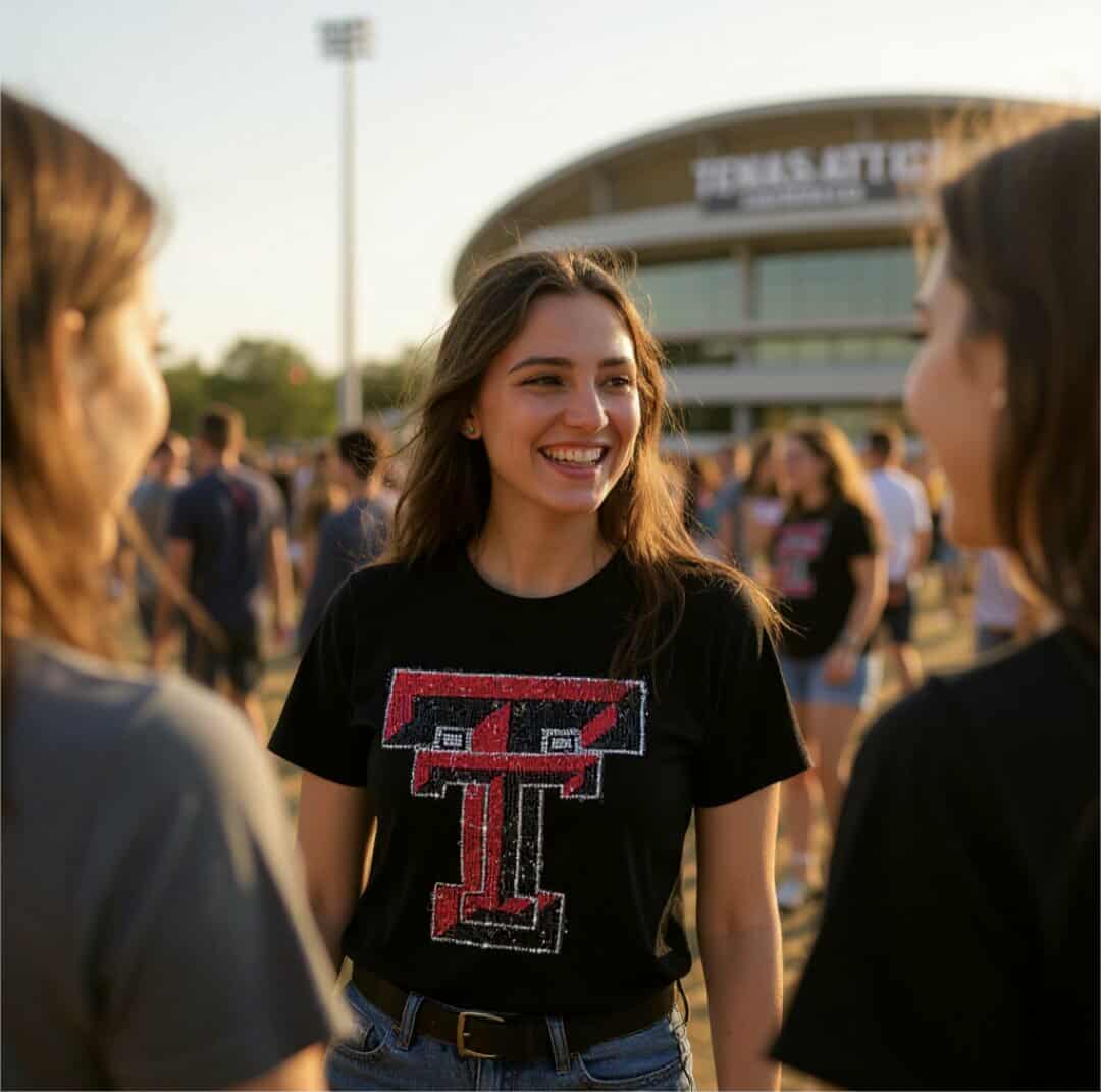 Texas Tech Rhinestone shirt