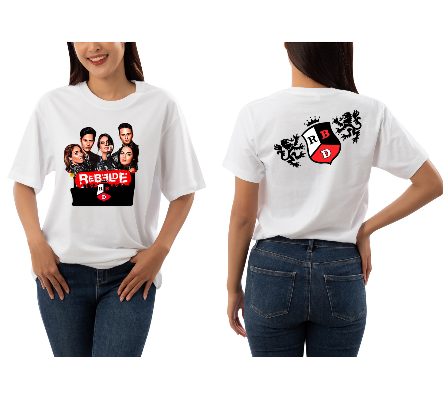 Rebelde front and back