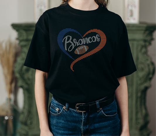 Denver Broncos Rhinestones Shirt