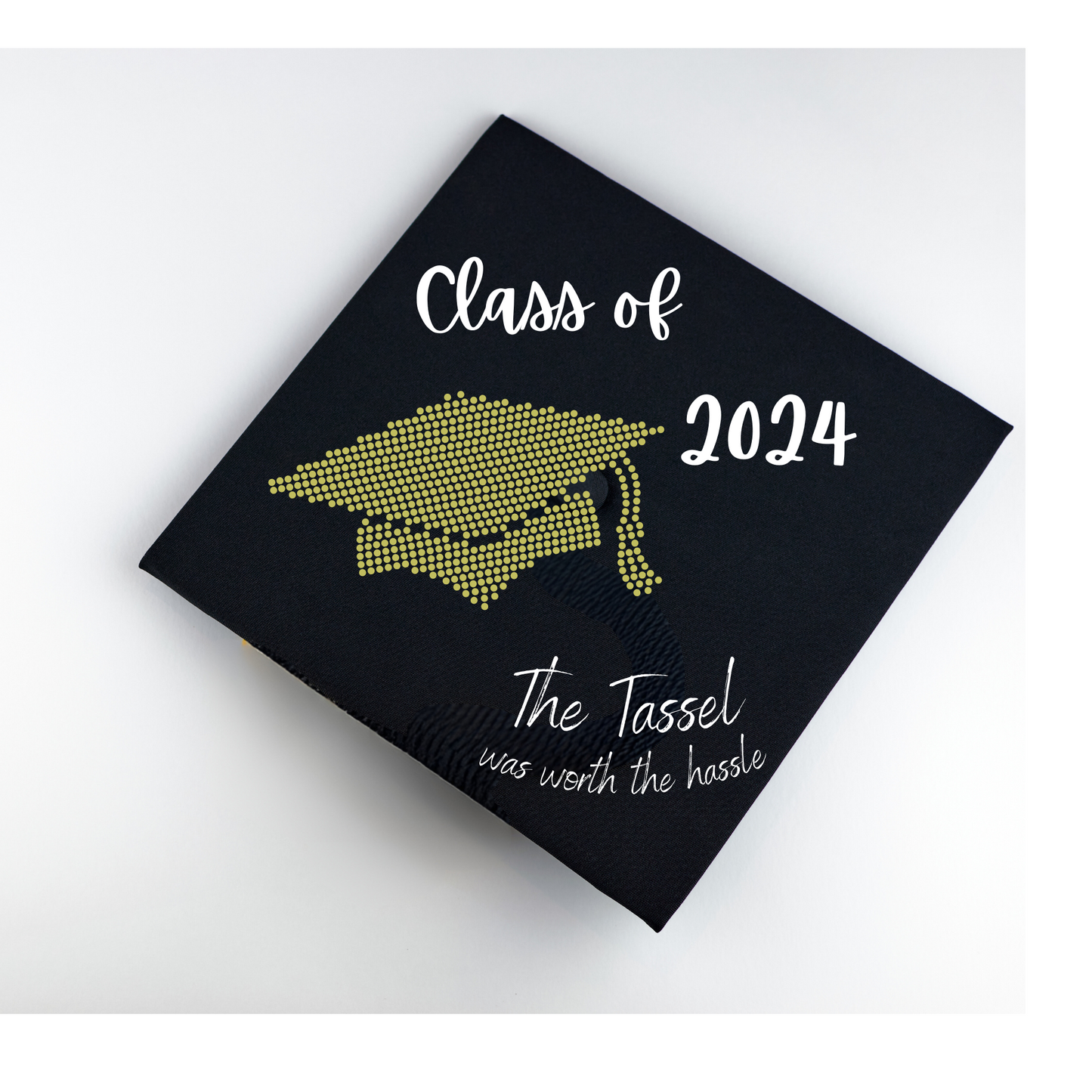 Unisex Matte Adult Graduation Cap only with Rhinestones design