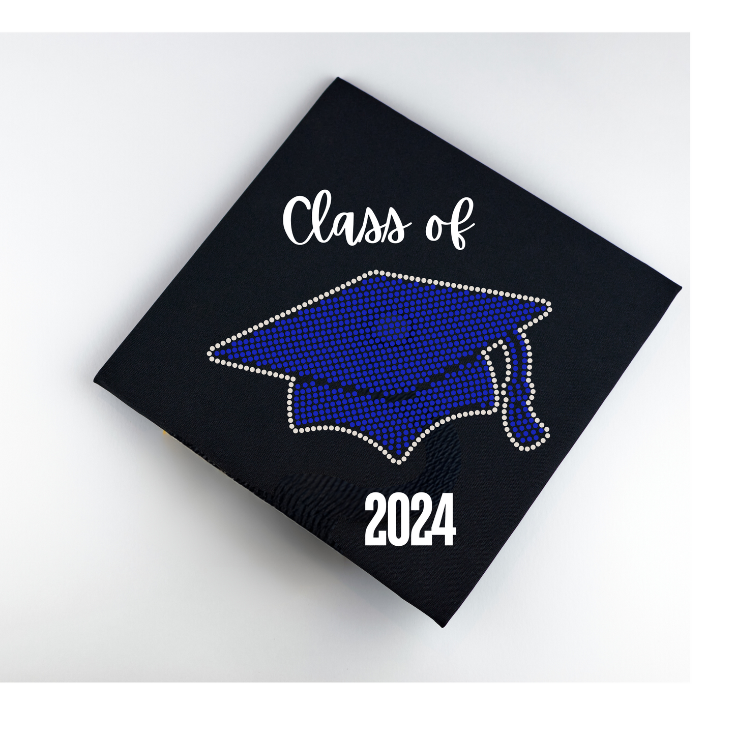 Unisex Matte Adult Graduation Cap only with Rhinestones design