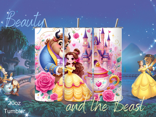 Beauty and the Beast tumbler